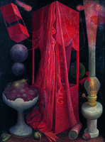 Roter Drachen, 1972, Öl auf Hartfaser, 127,5&nbsp;x&nbsp;95,5&nbsp;cm, Leipzig, Museum der bildenden Künste