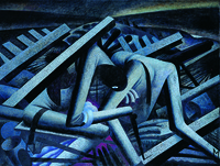 Höhe Drei Sieben Sieben, 2006, Öl auf Sperrholz, 162&nbsp;x&nbsp;122&nbsp;cm, Leipzig, Gerhard-Kurt-Müller-Stiftung