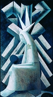Die Jüdin, 1981/82, Öl auf Leinwand, 190&nbsp;x&nbsp;105&nbsp;cm, Dresden, Staatliche Kunstsammlungen, Galerie Neue Meister