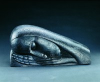 Schlafende Frau,1976, Holz, L:&nbsp;56&nbsp;cm, Leipzig, Gerhard-Kurt-Müller-Stiftung