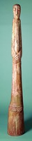 Figur mit übereinandergeschlagenen Händen, 1997, Holz, H:&nbsp;176&nbsp;cm Leipzig, Gerhard-Kurt-Müller-Stiftung