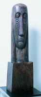 L’abesse, 2001, Holz, H:&nbsp;105&nbsp;cm (mit Sockel) Leipzig, Gerhard-Kurt-Müller-Stiftung