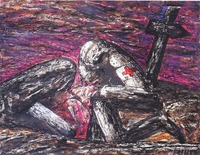 Zu Barbusse&nbsp;x&nbsp;XII, 2002/03, Feder/Ölpastell/Aquarell, 24,9&nbsp;x&nbsp;32,4&nbsp;cm, Privatbesitz