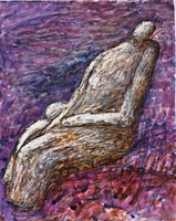 Zu Barbusse XXXIV, 2002/03, Feder/Ölpastell/Aquarell, 31,5&nbsp;x&nbsp;24,7&nbsp;cm, Gerhard-Kurt-Müller-Stiftung