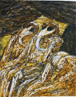 Zu Barbusse XVIII, 2002/03, Feder/Ölpastell/Aquarell, 25&nbsp;x&nbsp;32,4&nbsp;cm, Gerhard-Kurt-Müller-Stiftung